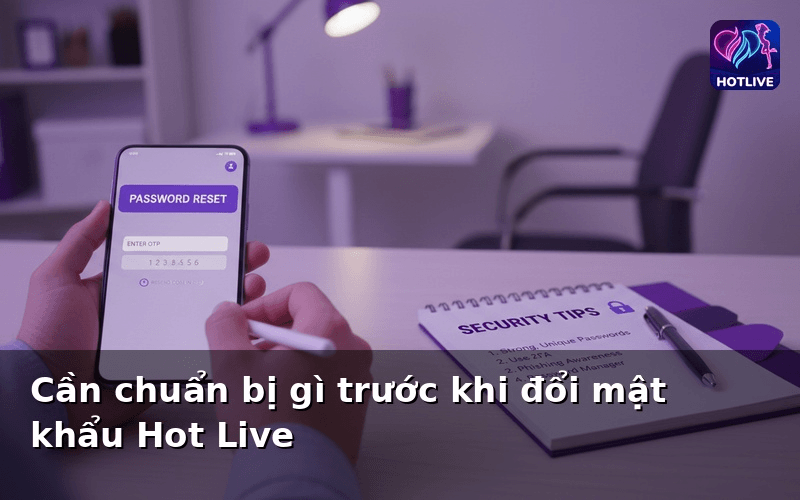 Cần chuẩn bị gì trước khi đổi mật khẩu Hot Live?