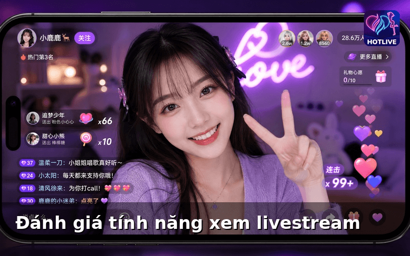 Đánh giá tính năng xem livestream