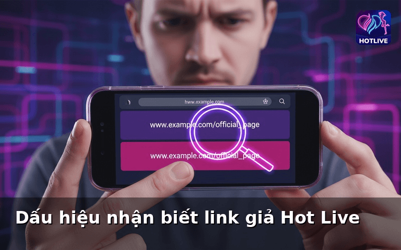 Dấu hiệu nhận biết link giả Hot Live