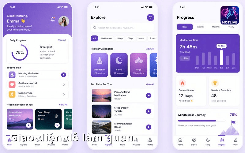 giao diện dễ làm quen