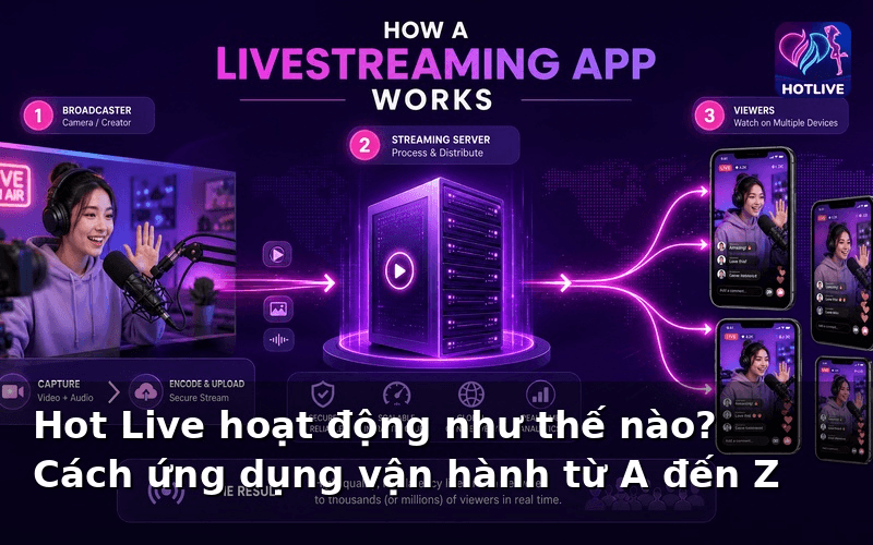 Hot Live hoạt động như thế nào? Cách ứng dụng vận hành từ A đến Z