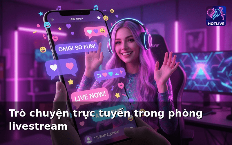 Trò chuyện trực tuyến trong phòng livestream