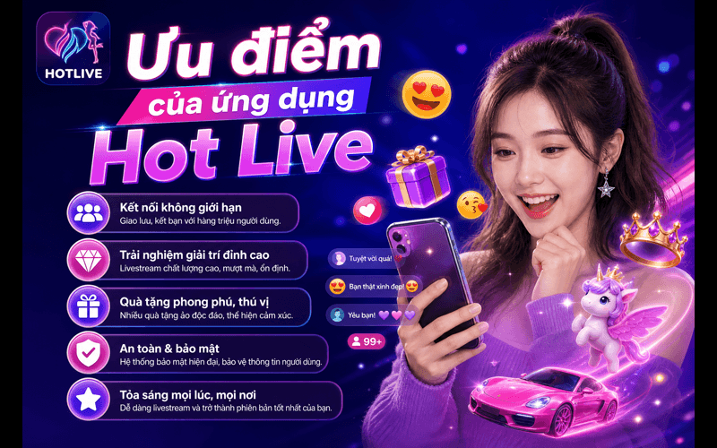Ưu điểm của ứng dụng Hot Live