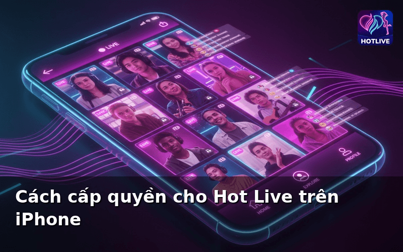 Cách cấp quyền cho Hot Live trên iPhone