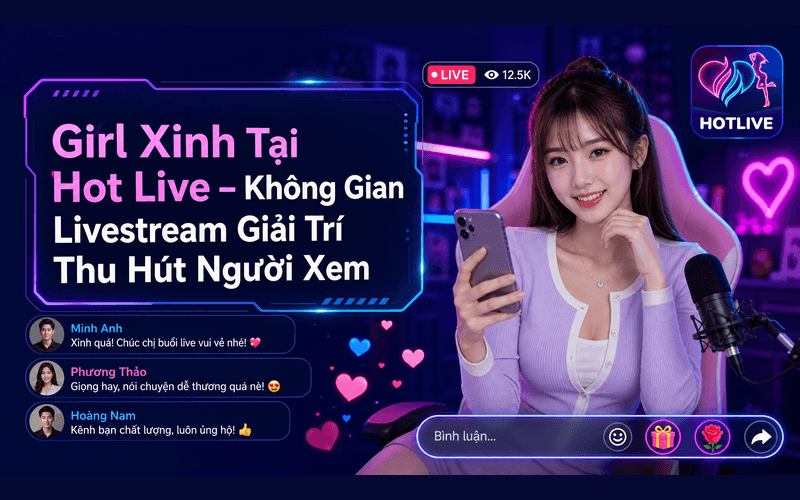 Girl Xinh Tại Hot Live – Không Gian Livestream Giải Trí Thu Hút Người Xem