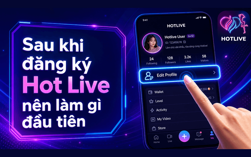 Sau khi đăng ký Hot Live nên làm gì đầu tiên?
