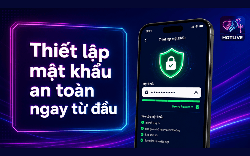 Thiết lập mật khẩu an toàn ngay từ đầu
